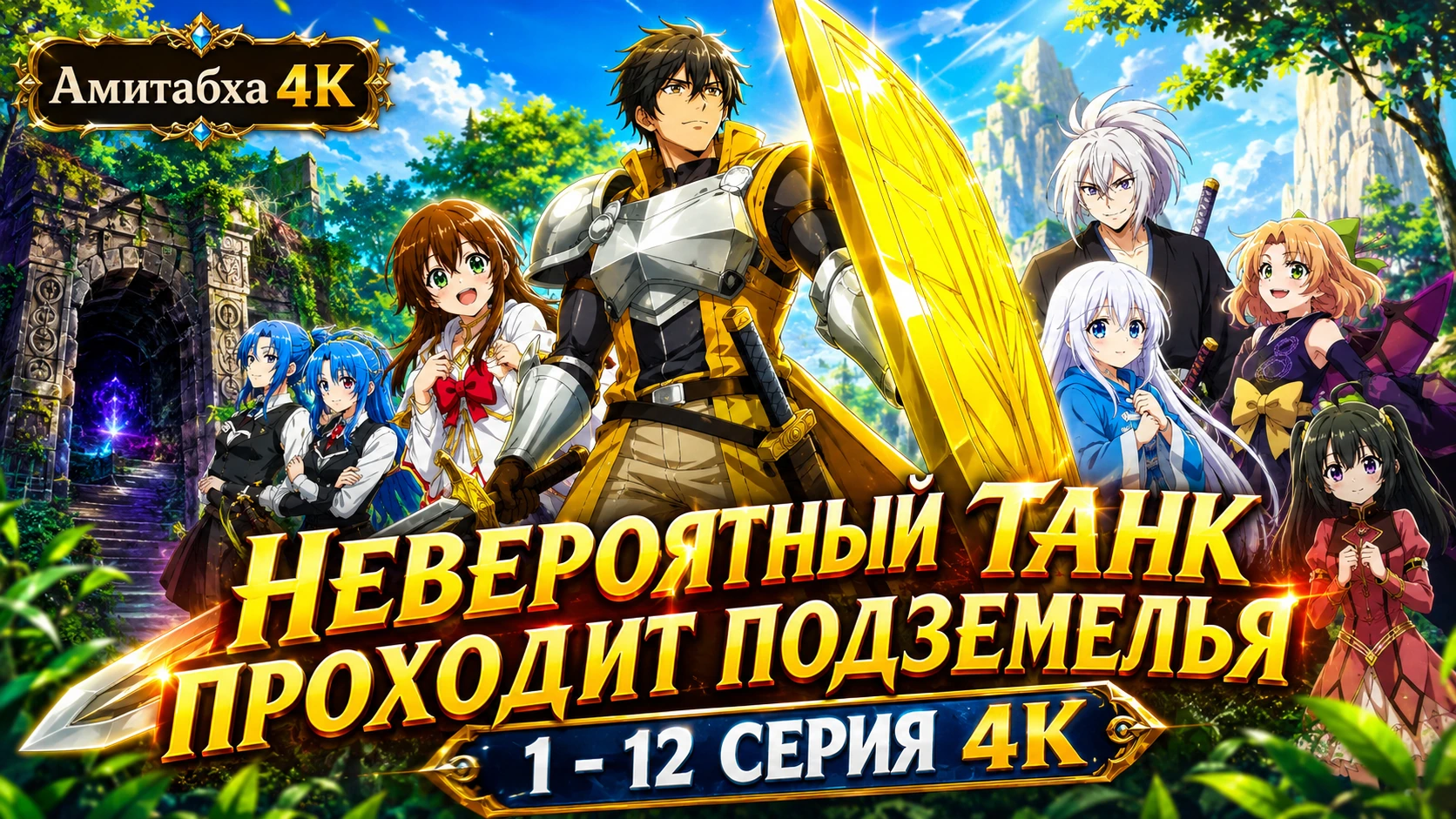 Невероятный танк проходит подземелья: Танк, обладающий редким навыком выносливости 9999, был изгнан из геройской группы