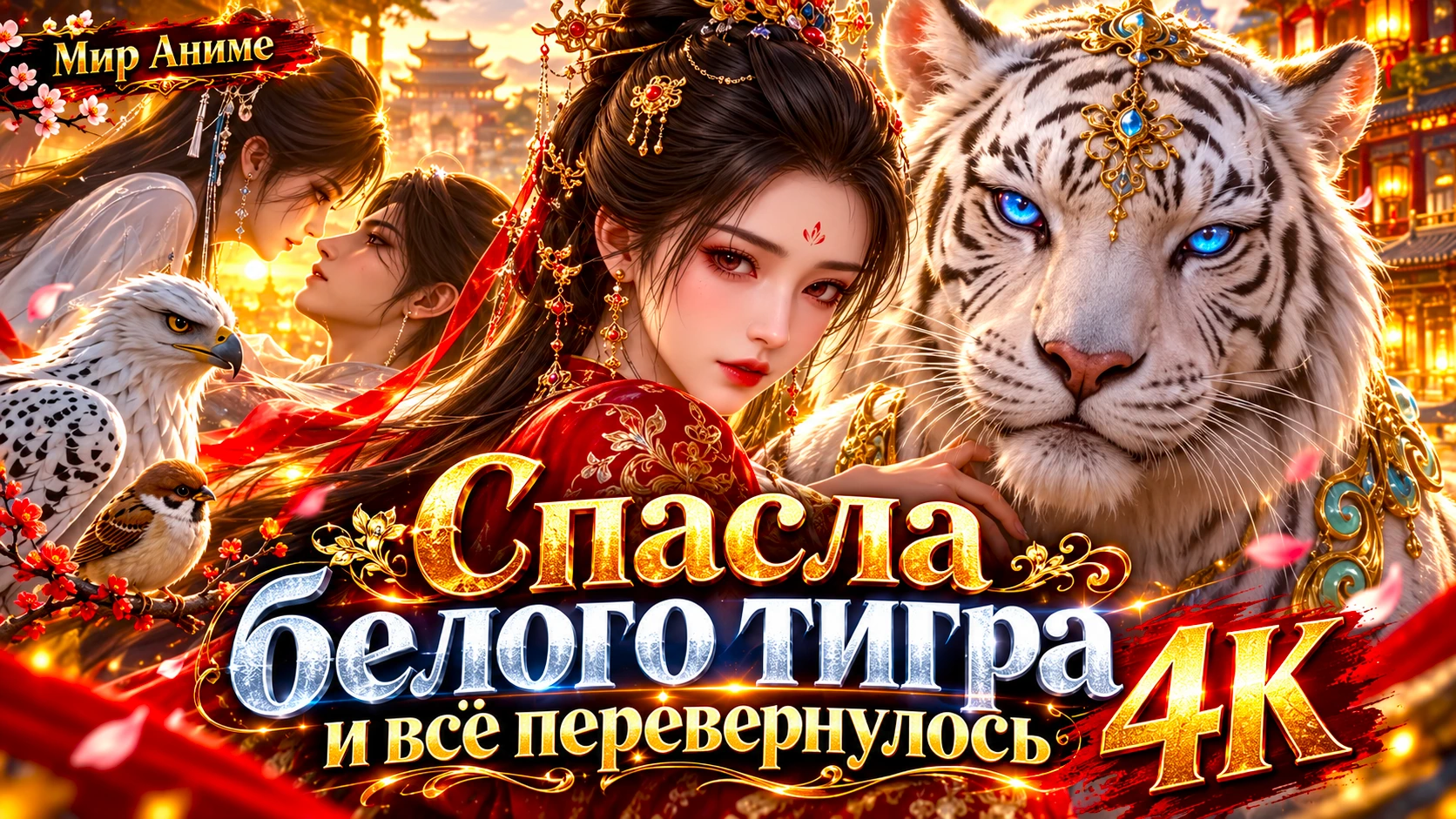 Спасла белого тигра и всё перевернулось 4К